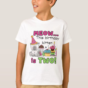 2.º gatito de cumpleaños camisetas y regalos