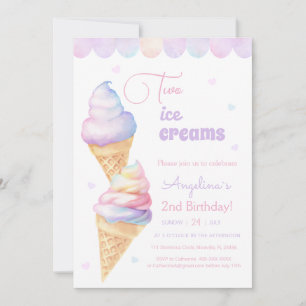 2.º helado de invitación de cumpleaños