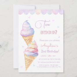 2.º helado de invitación de cumpleaños