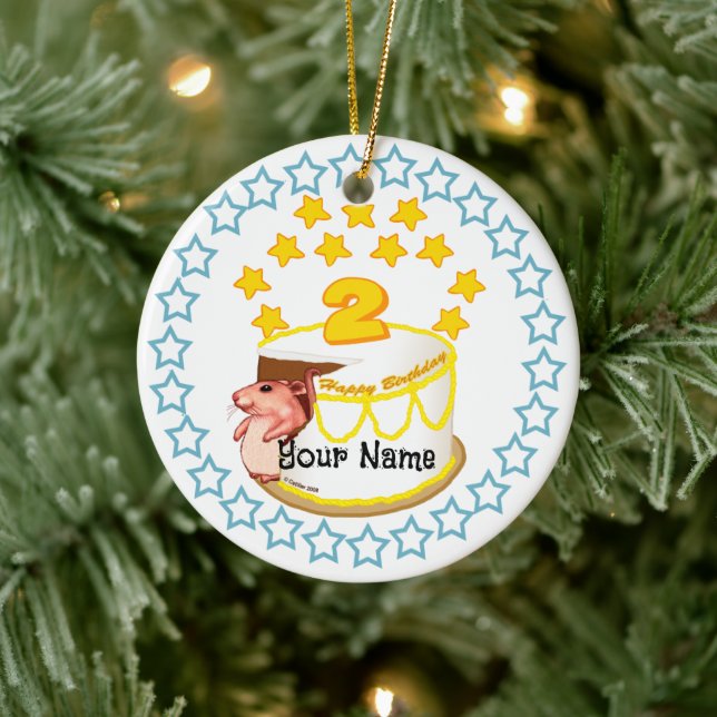 2.º ornamento de cumpleaños del Fiesta de cumpleañ (Árbol)