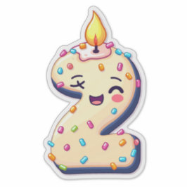 2.º Pegatina de cumpleaños