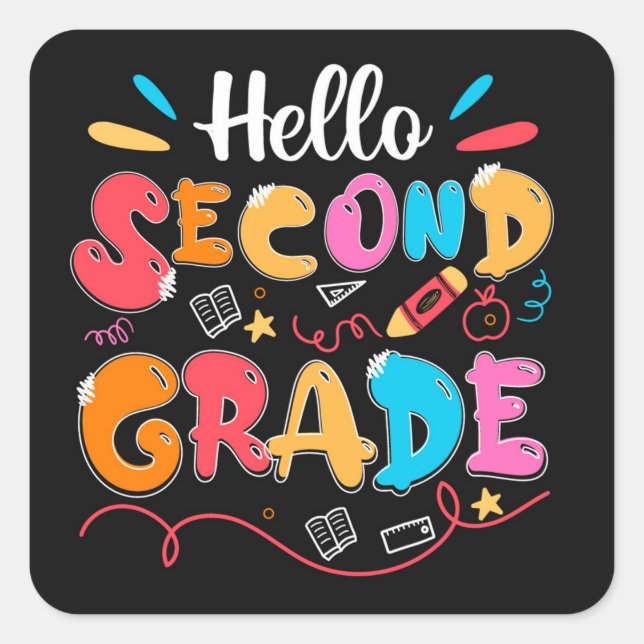 2.º Pegatina de grado cuadrado (Anverso)