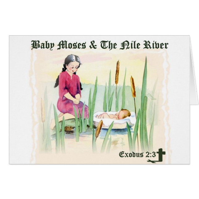 2:3 del éxodo - bebé Moses en el río Nilo (Anverso (Horizontal))