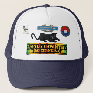 2/47o CIB de la pantera de la infantería y gorra