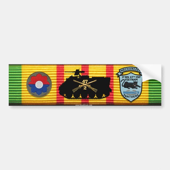 2/47o Inf. Nuevo pegatina de los remiendos M125A1 (Frente)