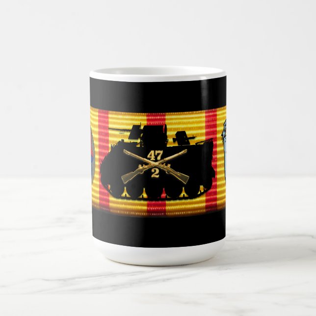 2/47o Taza de la cinta del servicio de Vietnam de (Centro)