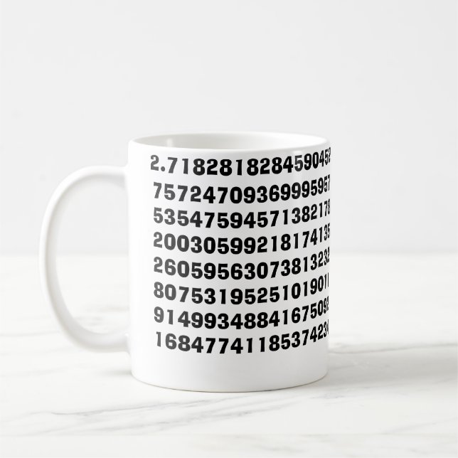 2,7182818284590… Taza (Izquierda)