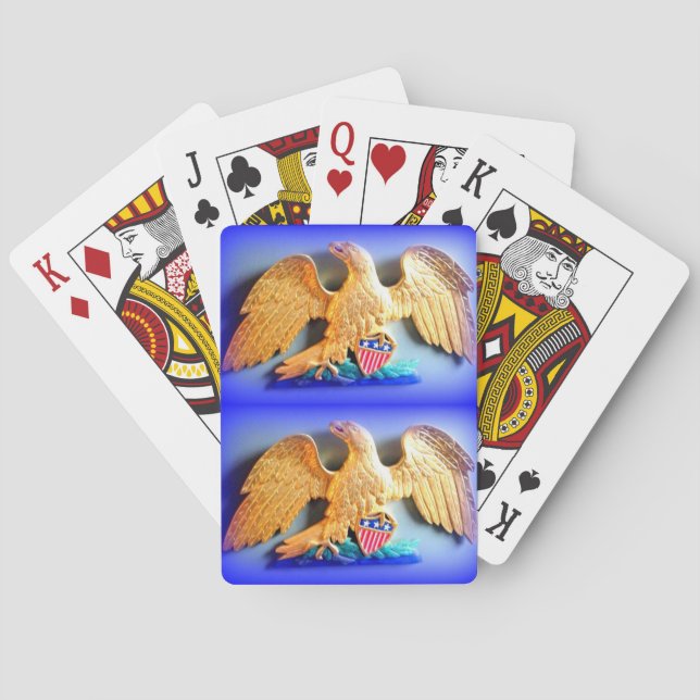 2 águilas doradas jugando cartas (Reverso)