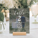 2 Boda de fotos Página web Código QR Número de tab<br><div class="desc">Añade un toque de acabado personalizado a los decorados de la recepción de boda con tarjetas de número de tabla de fotos y códigos QR de los personalizados. Las imágenes y todo el texto son simples para el personalizar, y pueden ser diferentes o iguales en la parte delantera y trasera....</div>