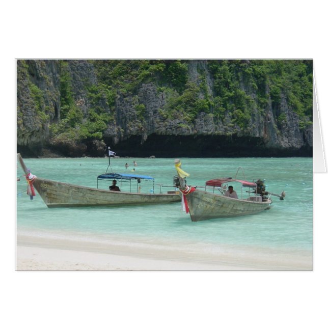 2 Botes de cola larga - Islas Phi Phi, Tailandia (Anverso (Horizontal))