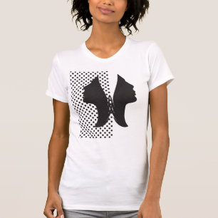 2 camiseta de mariposa de cara femenina