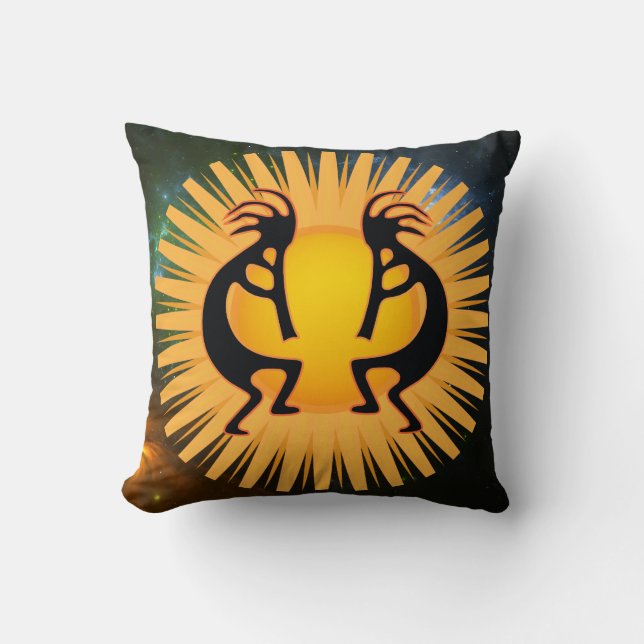 2 Cojín decorativo Alien o Life Sun Kokopelli (Anverso)