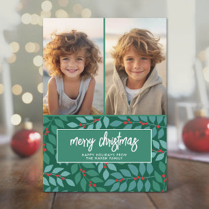 2 Collage de Fotos - Feliz Navidad Botánico