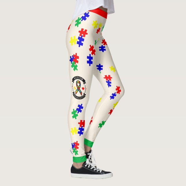 # 2 Conciencia sobre el Autismo - Leggings (Derecha)