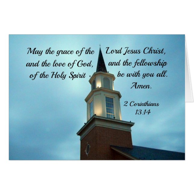 2 Cor 13:14 Que la gracia del Señor Jesús... (Anverso (Horizontal))