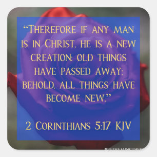 2 Corintios 5:17 Redención de los Beast Pegatinas