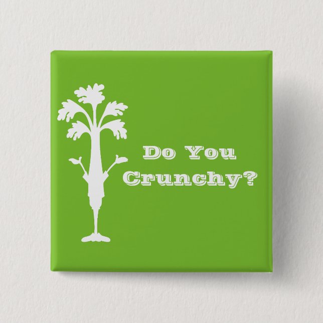 2" "crujiente" botón cuadrado (Anverso)