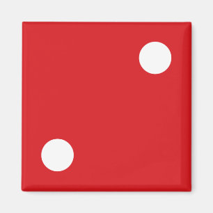 2 Dados Rojos Imán