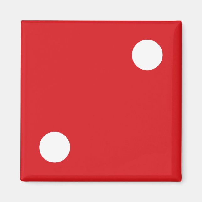2 Dados Rojos Imán (Frente)