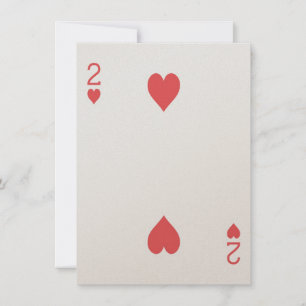 2 de Hearts Jugando Tarjeta Las Vegas Gamer Boda