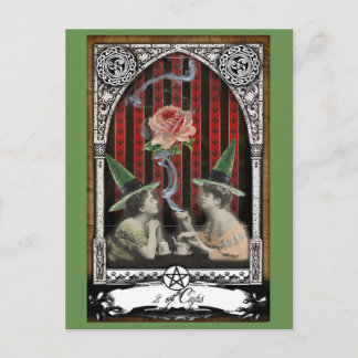 2 de la postal victoriana de Witch Tarot