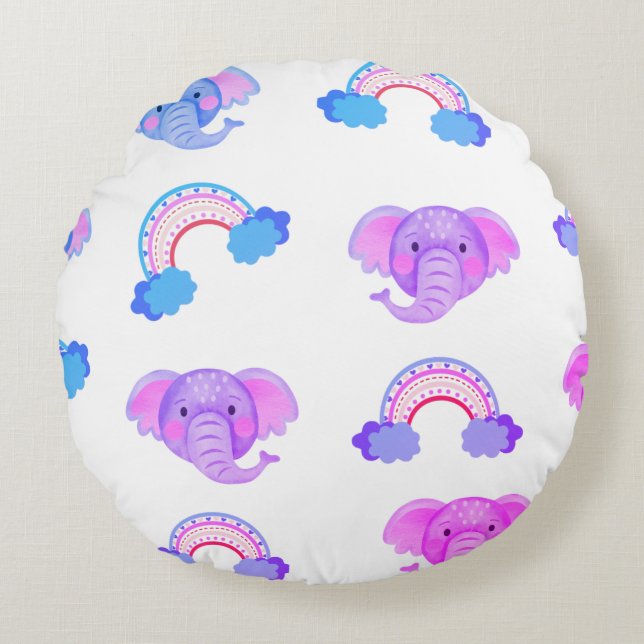 2 En 1 Cojín decorativo de arcos y cabezas de elef (Anverso)