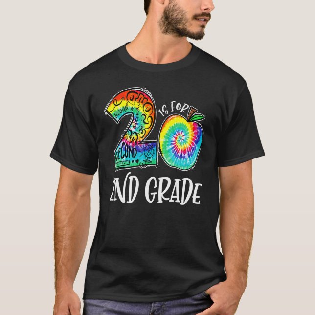 2 Es Para Camiseta Tie Dye De 2do Grado Profesor E (Anverso)