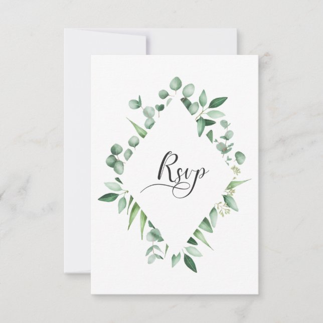 #2 Eucalyptus Envy Watercolor RSVP (Anverso)
