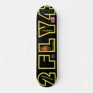 2 FLY 4 U JMT 7 3/4" Tabla de Skateboard