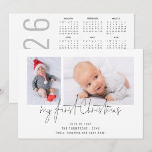 2 Foto 2026 Calendario Bebé Primera Navidad