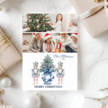 2 Foto Azul Chinoiserie Cascanueces Navidad