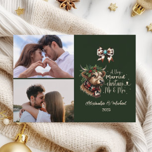 2 Foto de Highland Cow Feliz Navidad Mrs. y Mr.