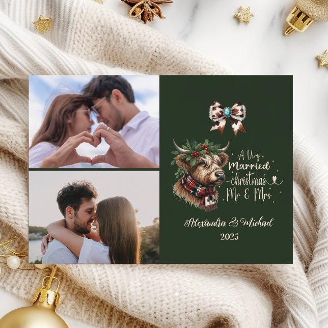 2 Foto de Highland Cow Feliz Navidad Mrs. y Mr. (Subido por el creador)