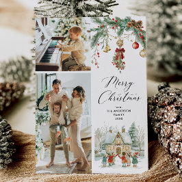 2 foto de navidad adorno de villancicos en inviern