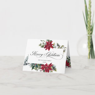 2 FOTO Elegante Saludo de Navidad de Poinsettia
