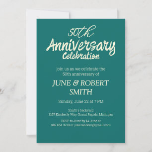 2 foto Moderna invitación al 50 aniversario del bo