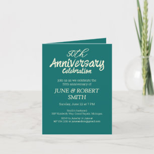 2 foto Moderna invitación al 50 aniversario del bo