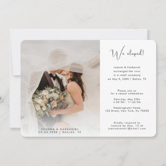 2 Foto Que Elegimos Invitación Casada Simple