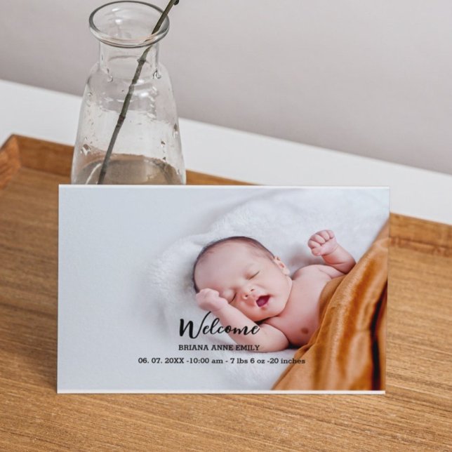 2 foto Tarjeta de anuncio de nacimiento | anuncio  (Subido por el creador)