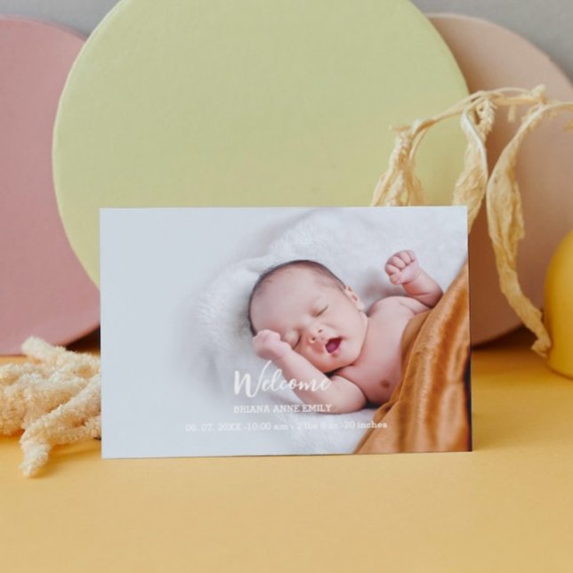 2 foto Tarjeta de anuncio de nacimiento | anuncio  (Subido por el creador)