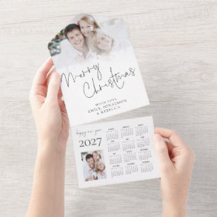 2 Foto Tarjeta de Navidad y Calendario 2027 Todo e