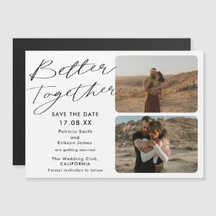 2 fotos blanco negro mejor juntos guardar la fecha