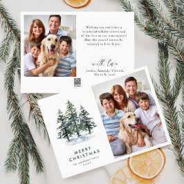 2 Fotos: Saludo de árbol de Navidad Minimalista