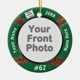 2 Fotos y logotipos de los adornos de softbol, tus