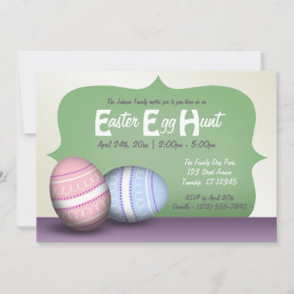 2 huevos decorados - Invitaciones a la caza de hue