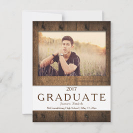 #2 Invitación de graduación de fotografía de mader