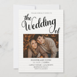 2 Invitación de matrimonio simplista fotográfico