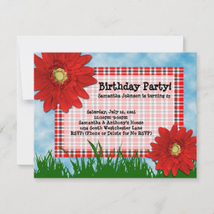 2 Invitaciones a la fiesta de cumpleaños de Red Ge