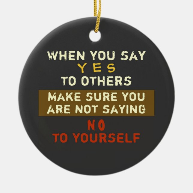 2 LADOS / Sí y No ~ Ornamento (Frente)