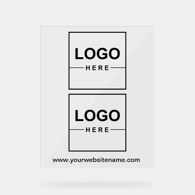 2 Logotipos Empresariales Señal Acrílica Profesion (Anverso)